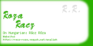 roza racz business card